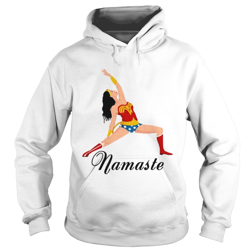 Wonder Woman doing yoga namaste shirt - Kingteeshop