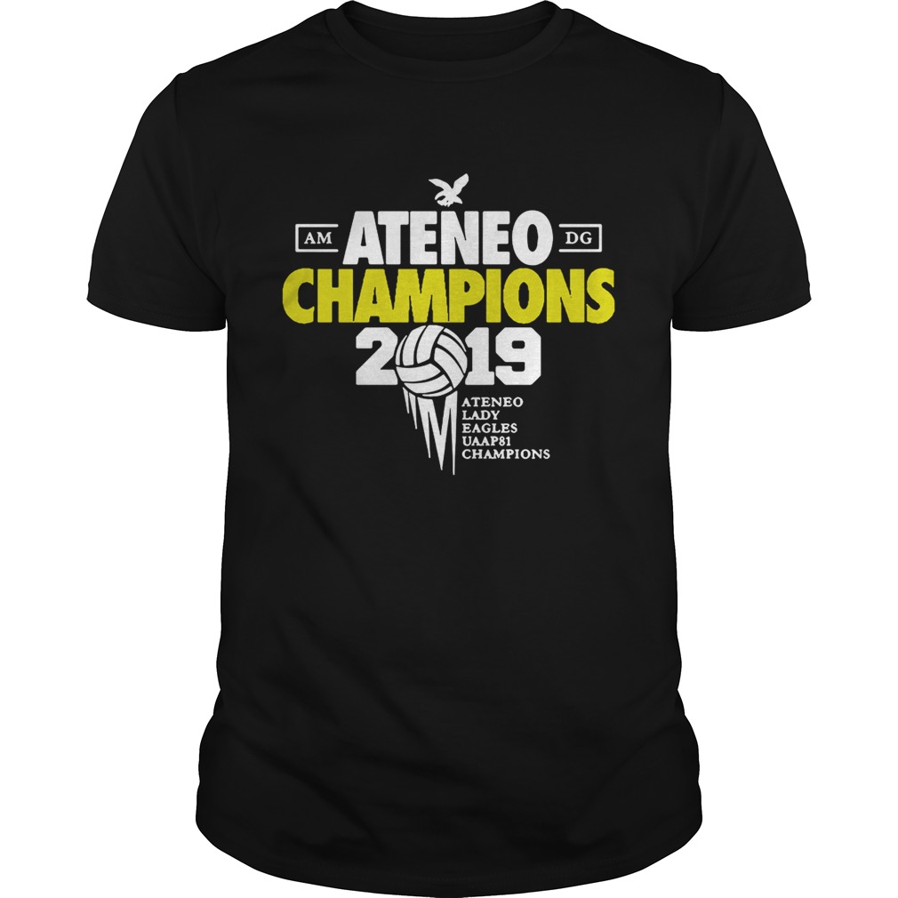 Ateneo Champions 2019 Ateneo Lady Eagles UAAP81 champions shirt