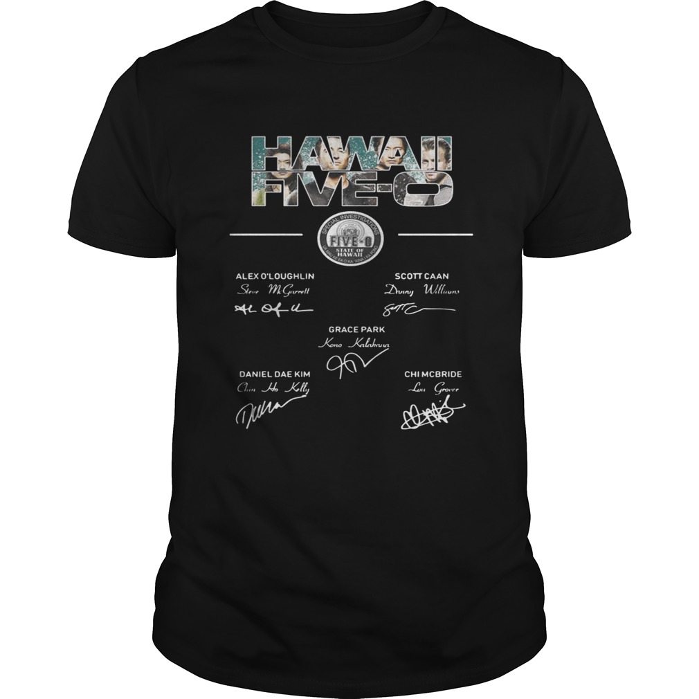Hawaii Five members signature shirt