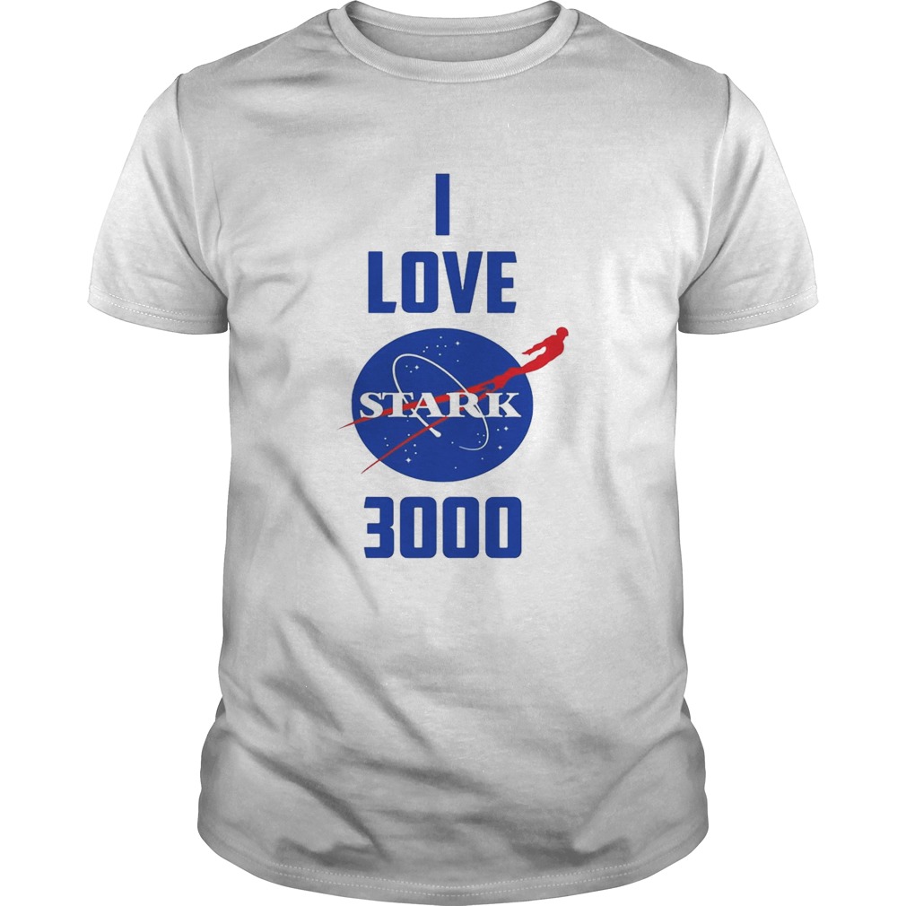 I Love You 3000 Nasa Stark Logo T-shirt