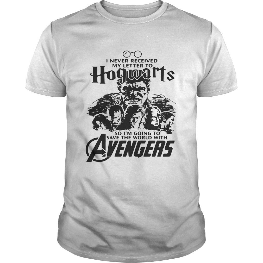 I never received my letter to Hogwarts so I’m going to save the world with Avengers tshirt