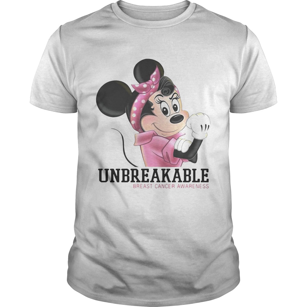 Minnie Mouse unbreakable breast cancer awareness shirt