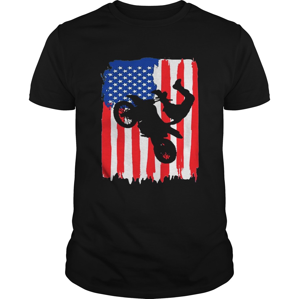 The Freestyler Dirt Line Motor American Flag Shirt