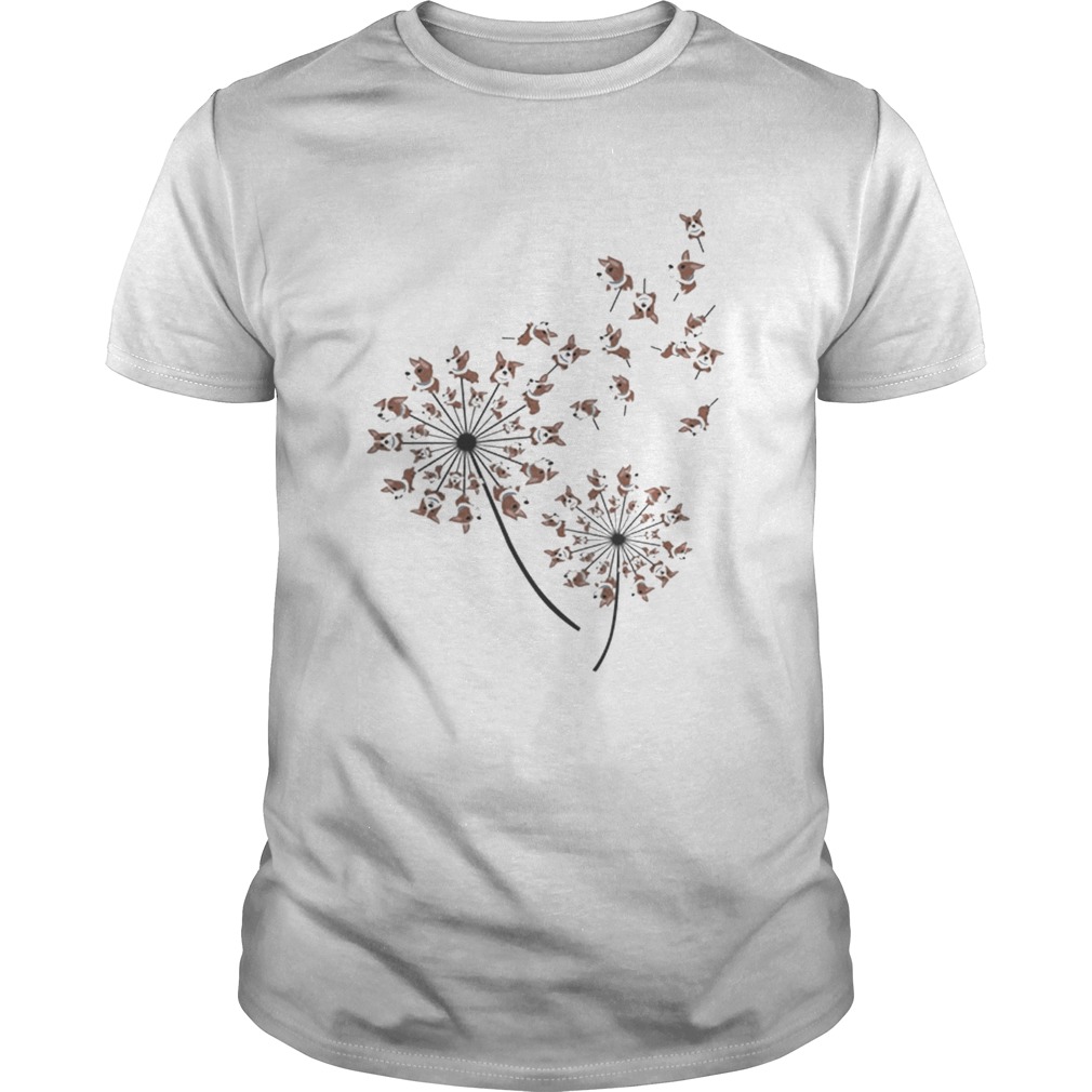 Awesome Corgi dandelion flower shirt