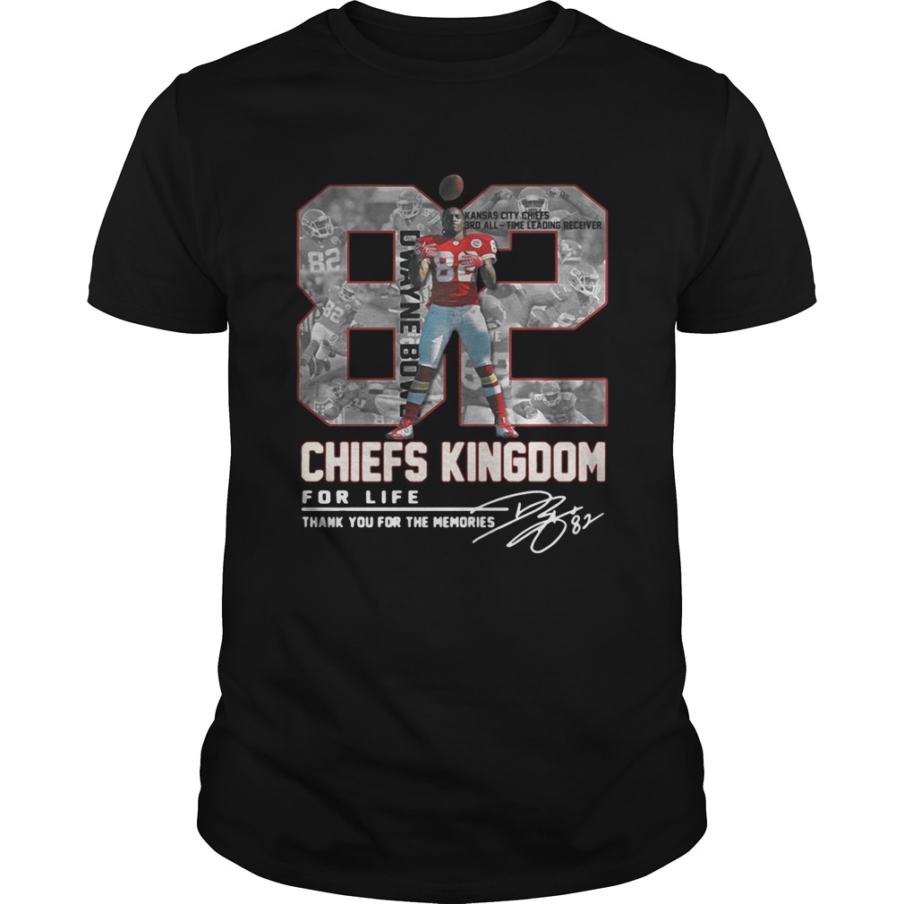 Dwayne Bowe 82 Kansas City Chiefs Kingdom for life signature shirt