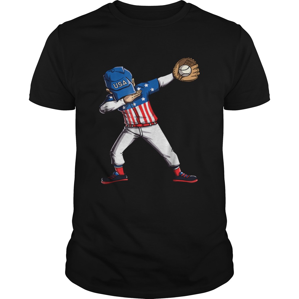 Original Baseball Dabbing Usa Merica 4th Of July Dab Dance shirt