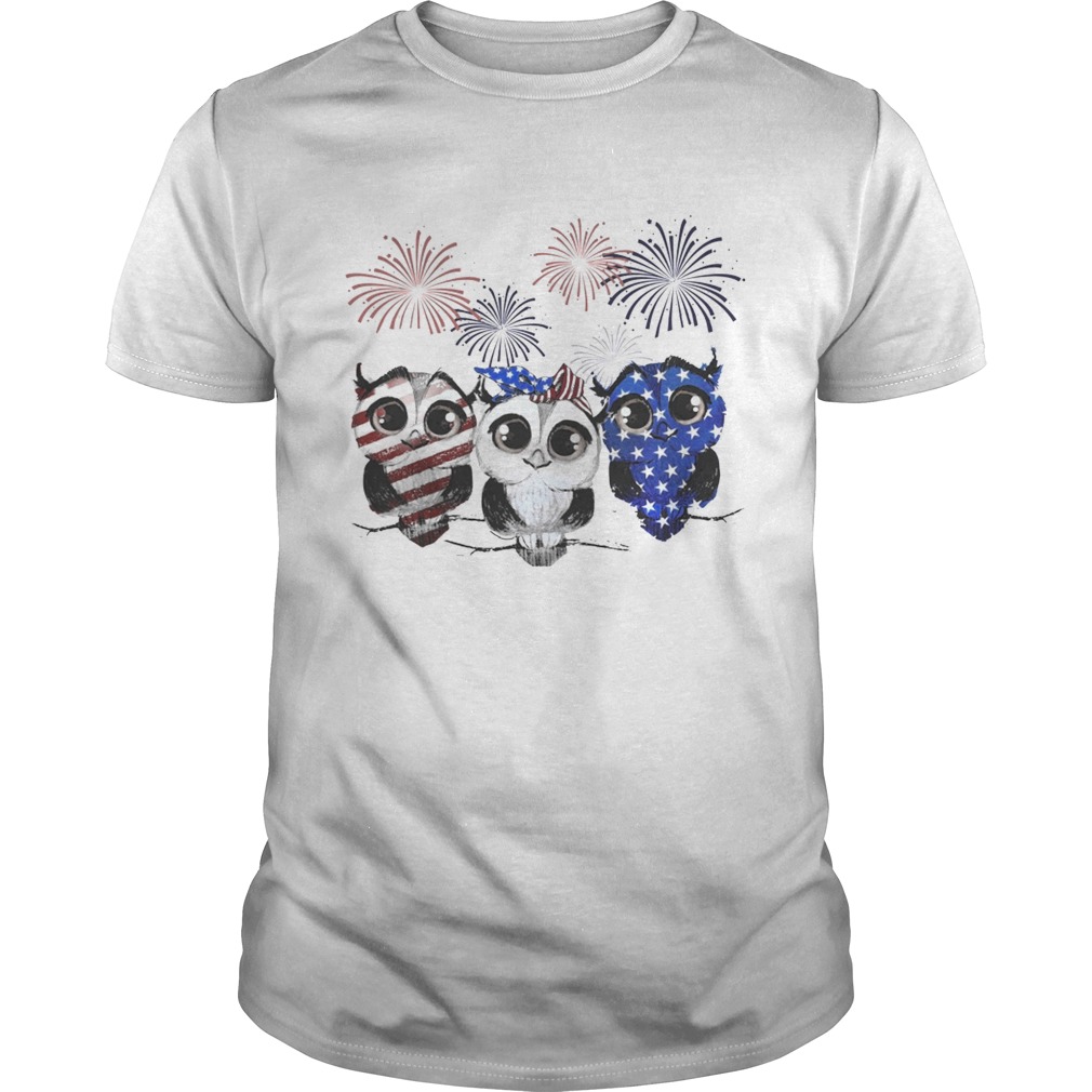 Owls colors Flag America shirt