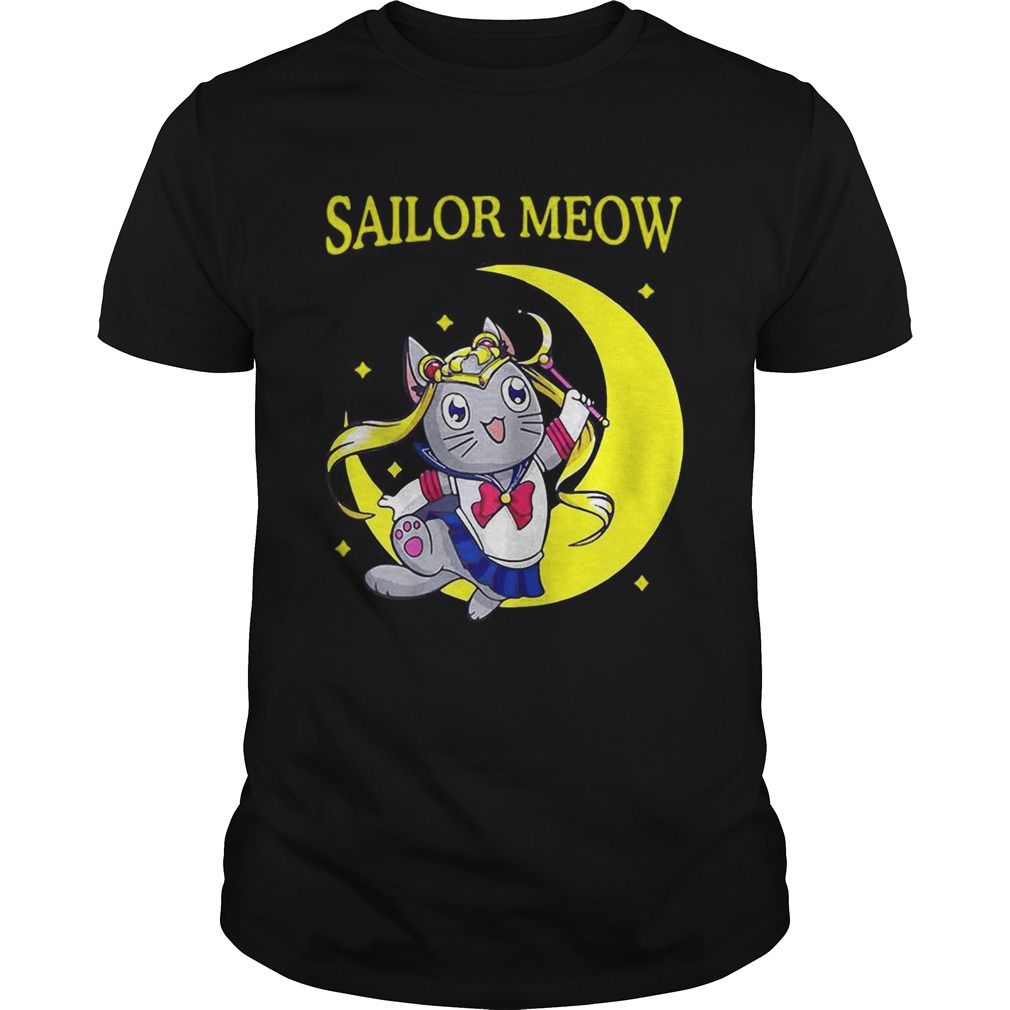 Sailor Meow cat moon shirt