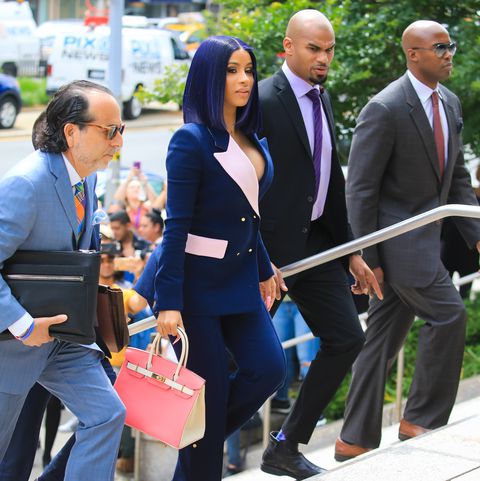 Cardi B appearing in court on January 25.