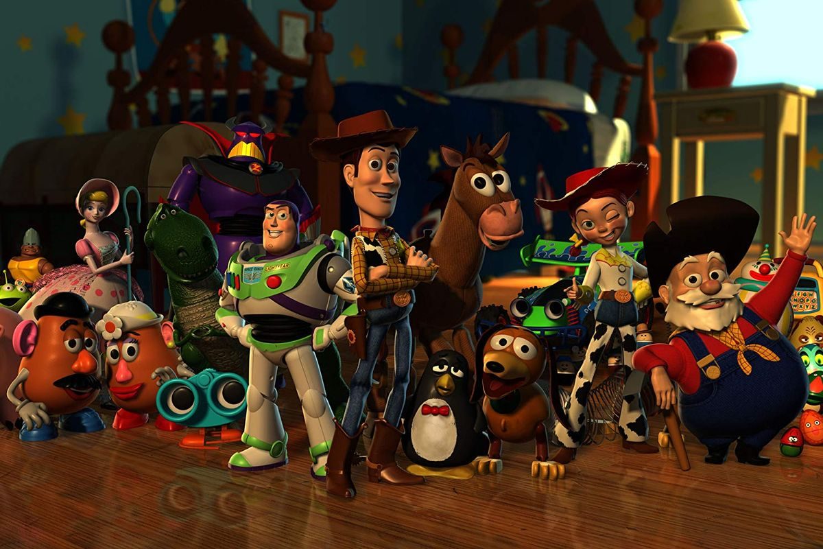 Woody and Buzz make some new friends in Toy Story 2