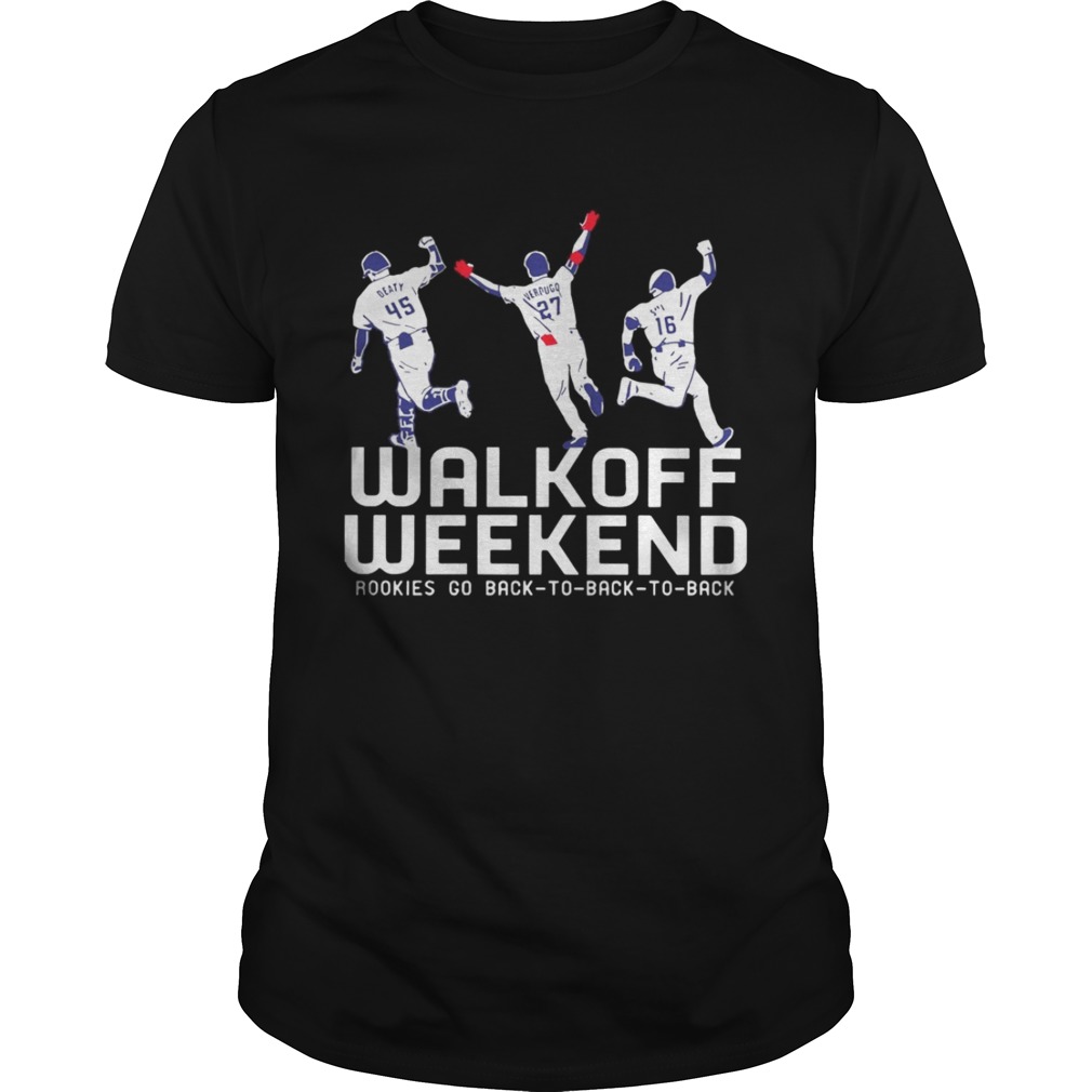Walk Off Weekend Rookies Go Back To Back To Back Shirt
