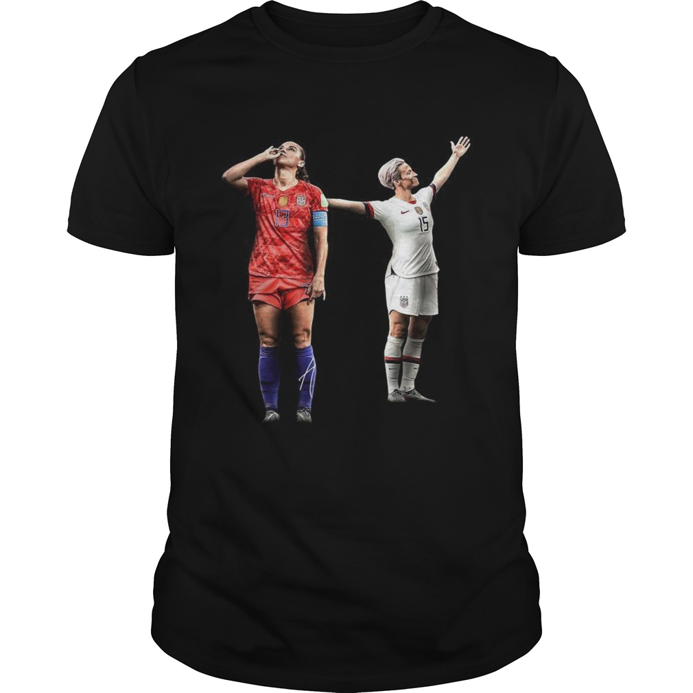 Alex Morgan and Megan Rapinoe womens soccer shirt