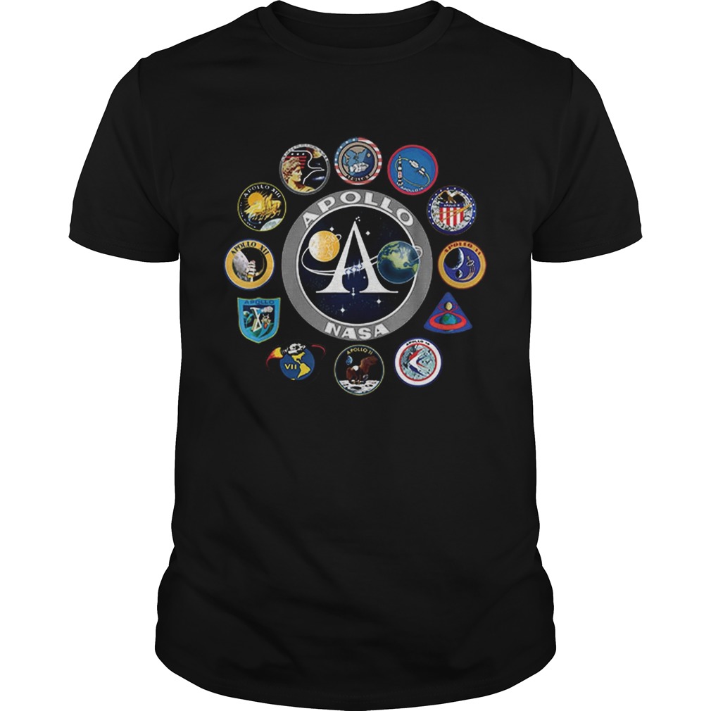 Apollo Missions Patch Badge NASA Program shirt