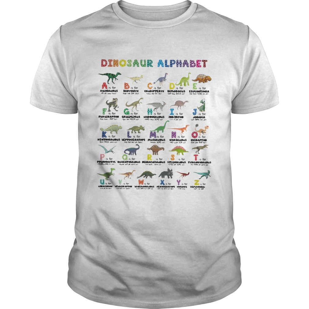 Dinosaur alphabet shirt