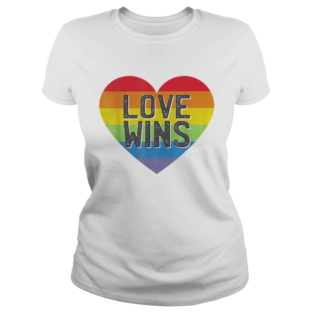 LGBT Pride Love Heart Shirt Rainbow Heart Shirt