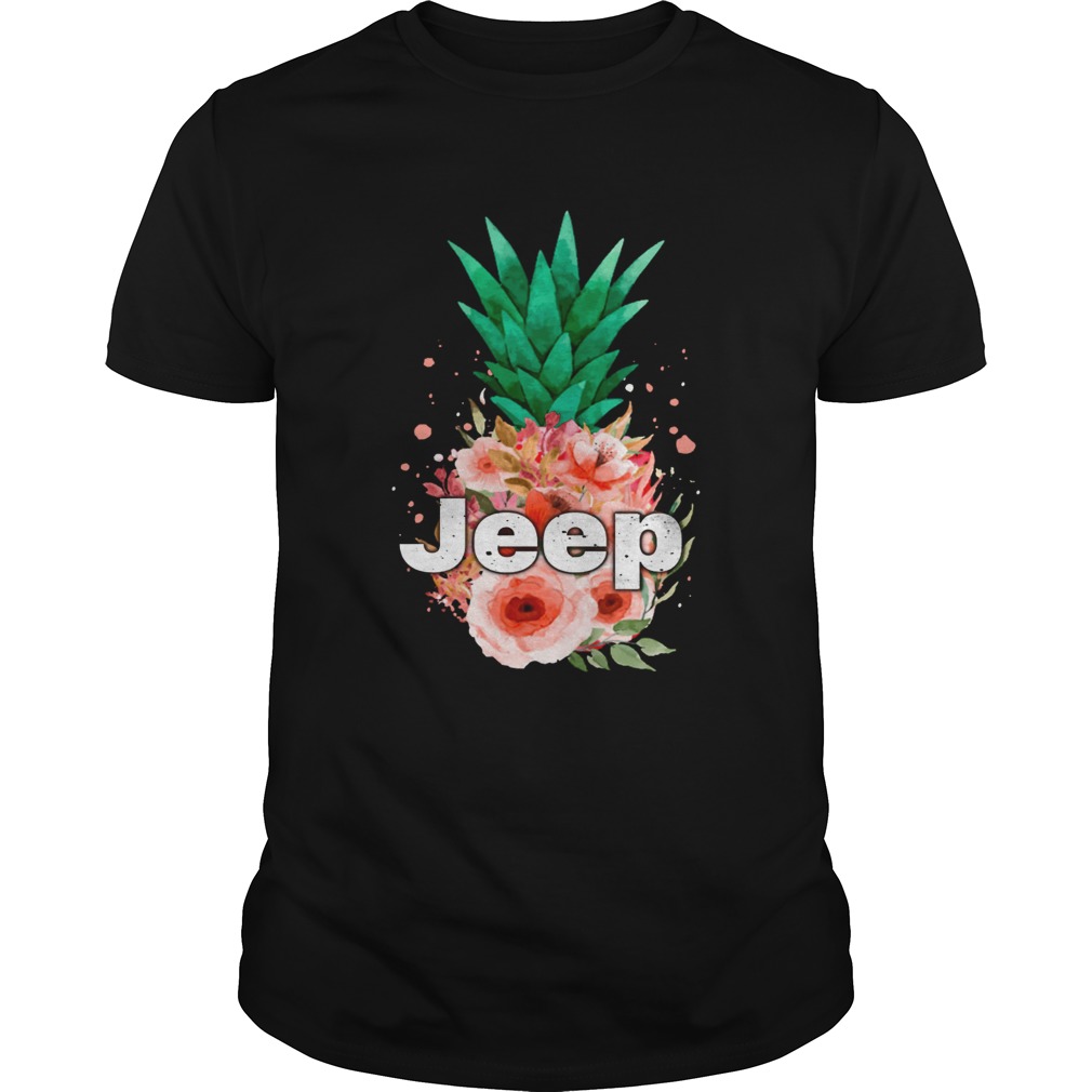 Jeep Pineapple flower shirt