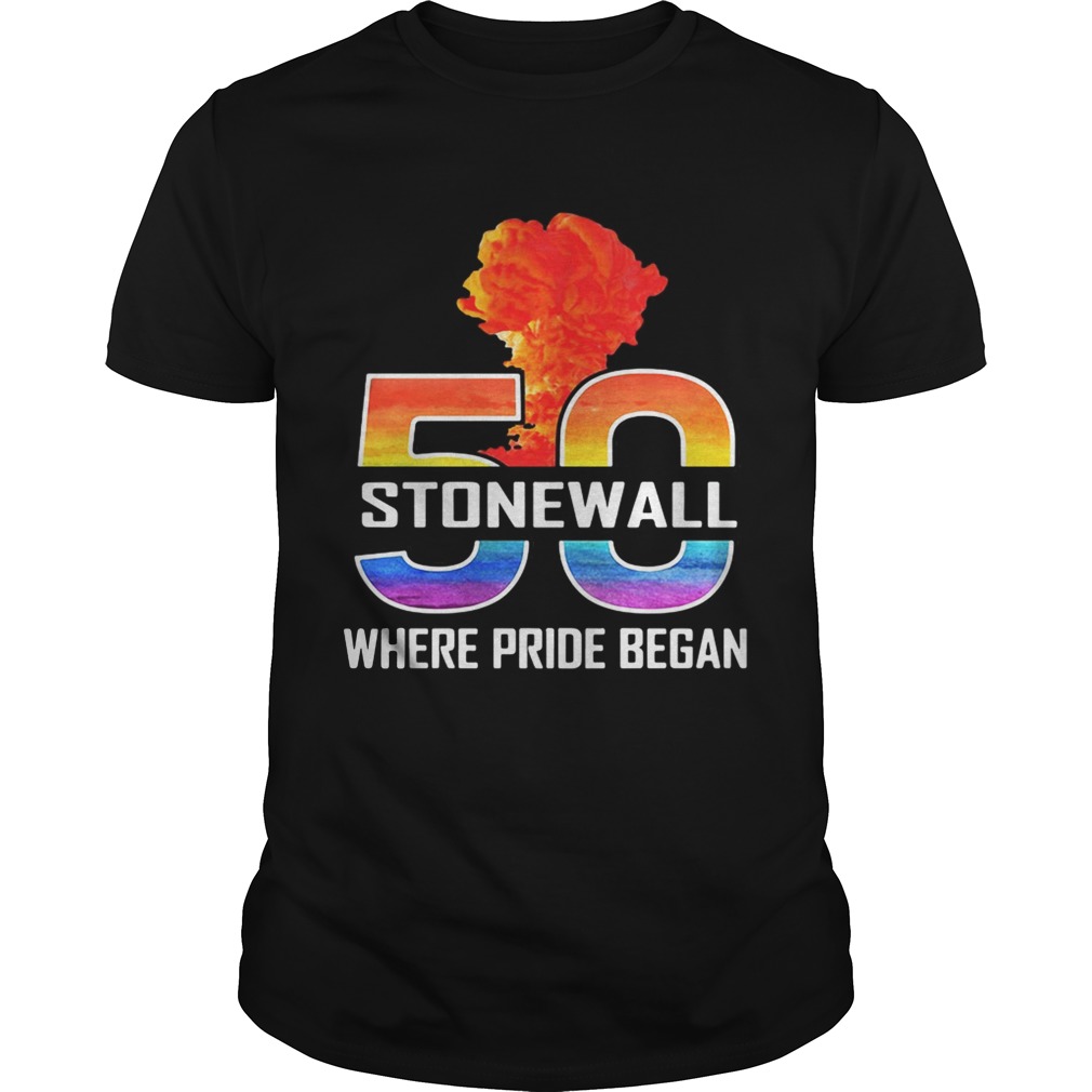 LGBT 50 Stone Wall where pride began shirt