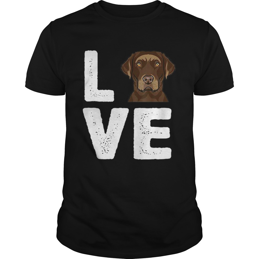 Official Chocolate Labrador I Love My Chocolate Lab shirt