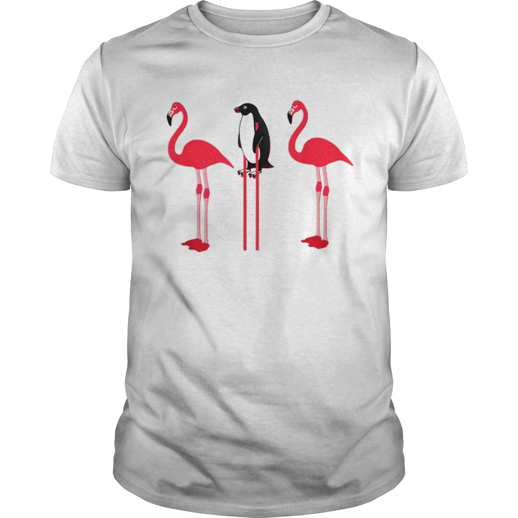 Pretty Pink Flamingo Lover Penguin Disguise shirt