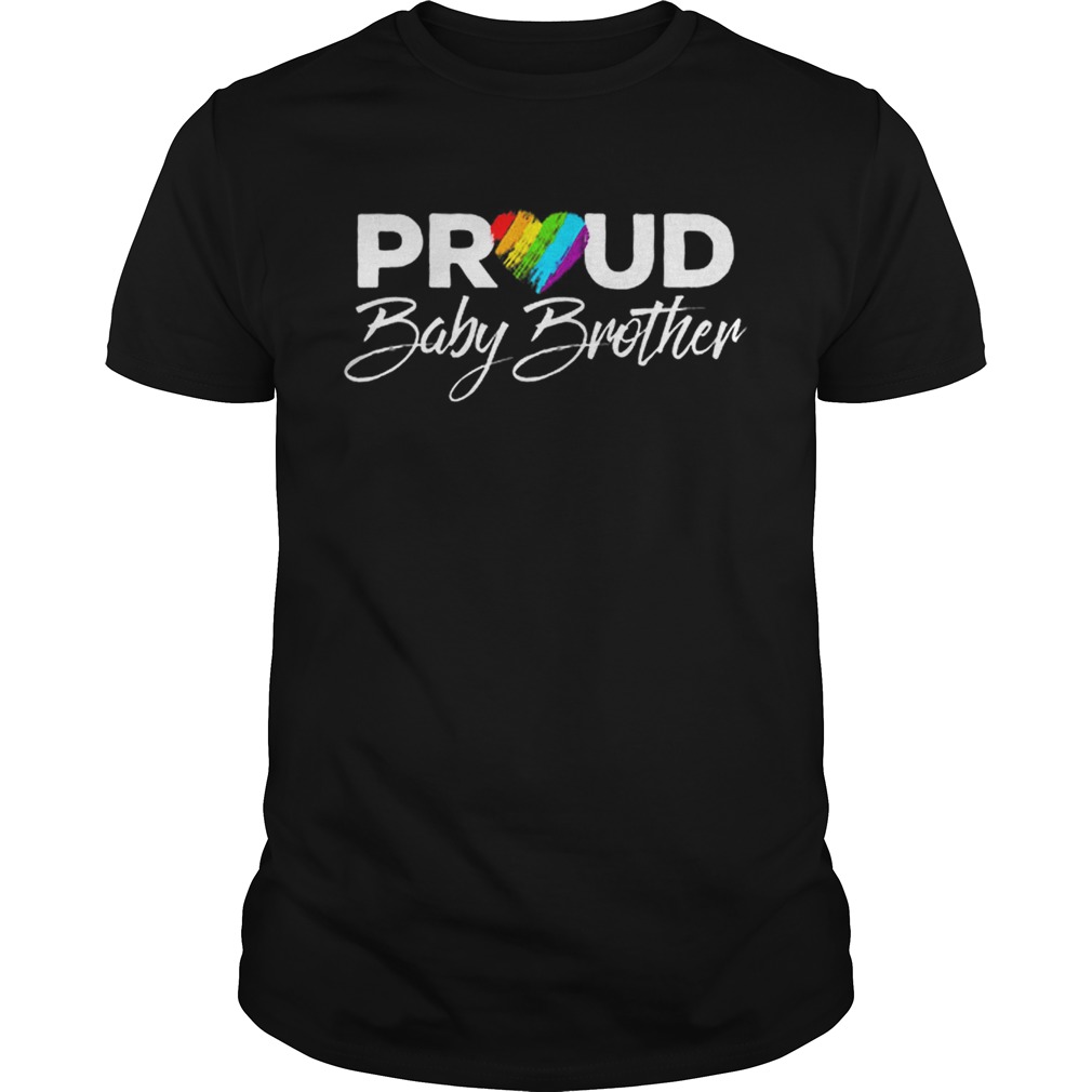 Proud Baby Brother Gay Pride Month LGBTQ shirt