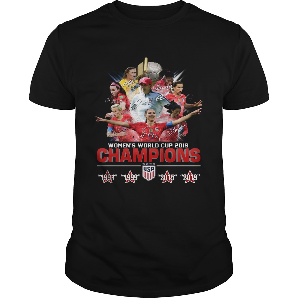 USA Womens world cup 2019 Champions 4 times shirt