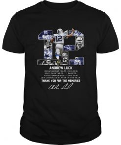 12 Andrew luck thank you for the memories signature  Unisex