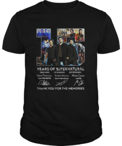 15 Years Of Supernatural Thank For The Memories Signature  Unisex