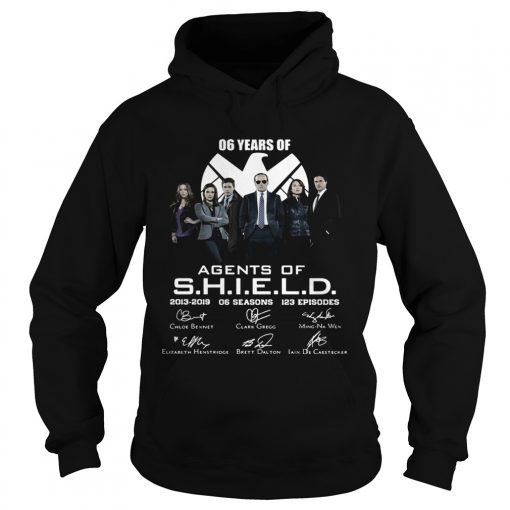 6 years of Agents Of SHIELD 2013 2019 signature  Hoodie