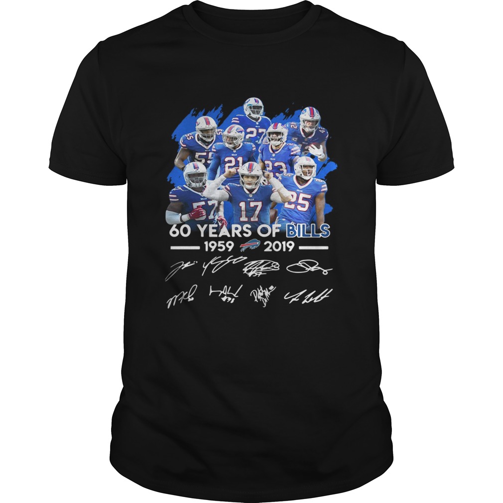60 years of Bills 19592019 signature shirt