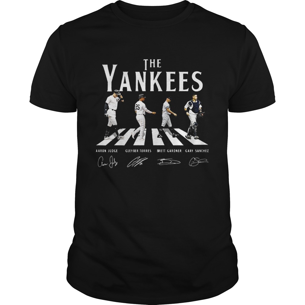 Abbey Road The Yankees signature shirt - Kingteeshop