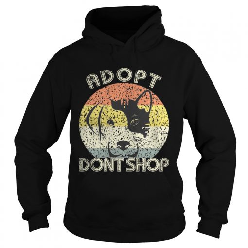 Adopt Dont Shop Vintage For Pet LoversCat And Dog TShirt Hoodie