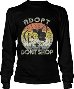 Adopt Dont Shop Vintage For Pet LoversCat And Dog TShirt LongSleeve