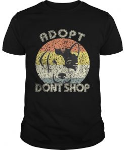 Adopt Dont Shop Vintage For Pet LoversCat And Dog TShirt Unisex