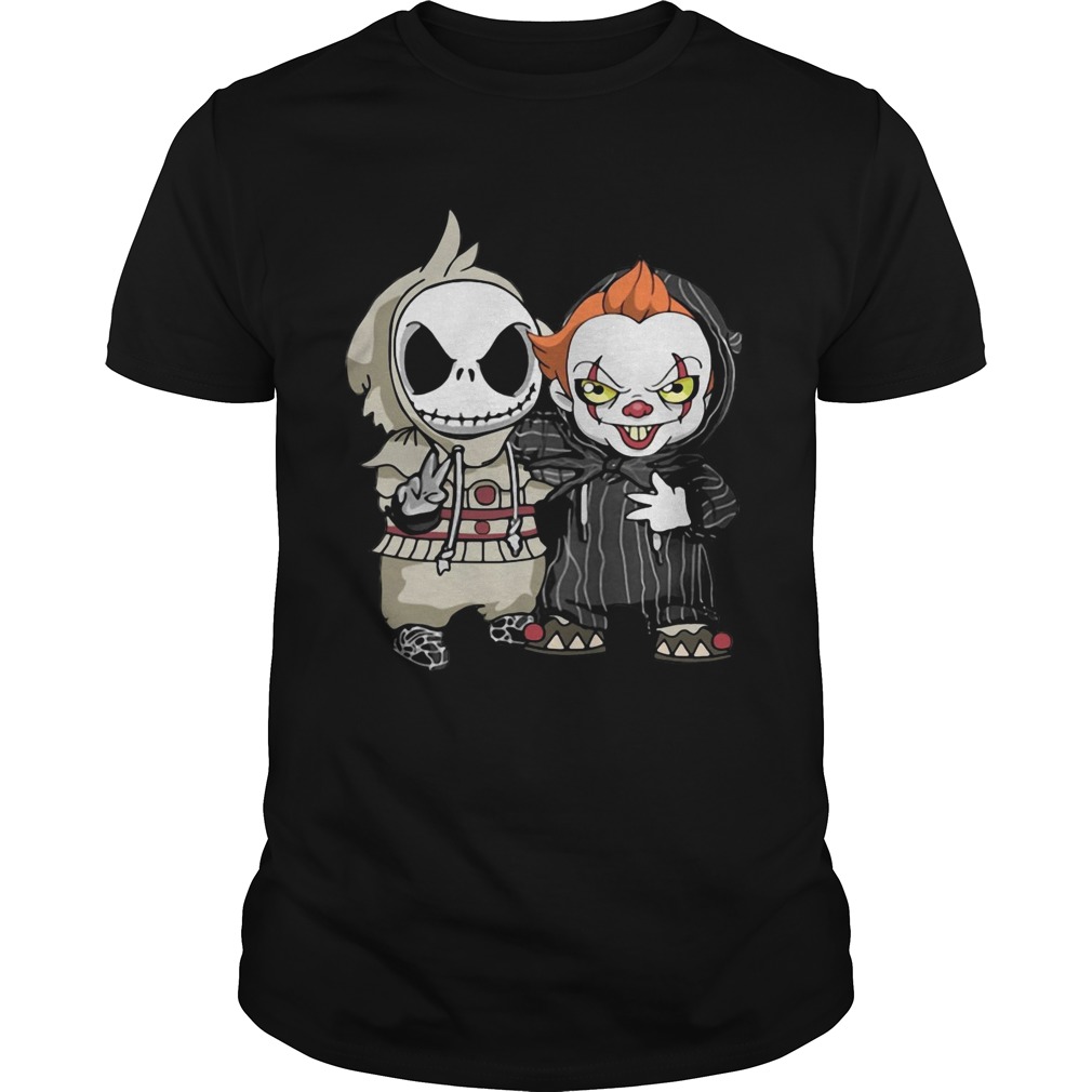Baby Jack Skellington and Pennywise shirt