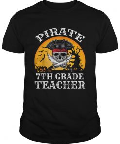 Beautiful Pirate 7th Grade Teacher Funny Halloween  Unisex