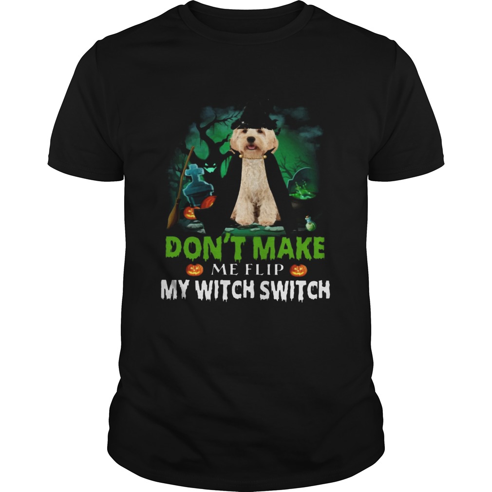 Dont Make Me Flip My Witch Smitch Cockapoo Dogs Lovers JackOLanterns Halloween Shirts