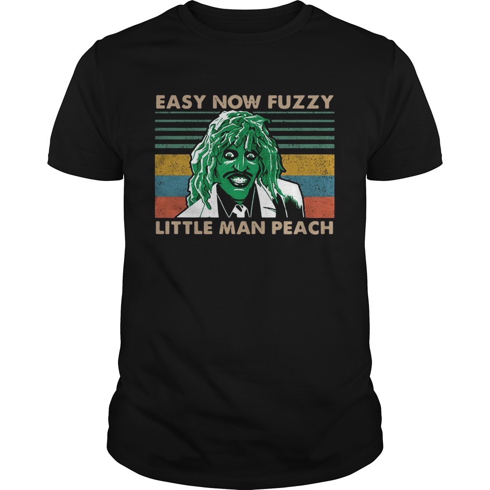 Easy now fuzzy little man peach vintage shirt