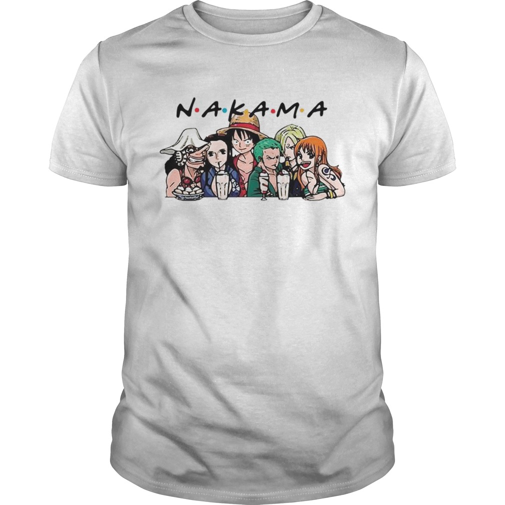 Friends TV show One Piece Nakama shirt