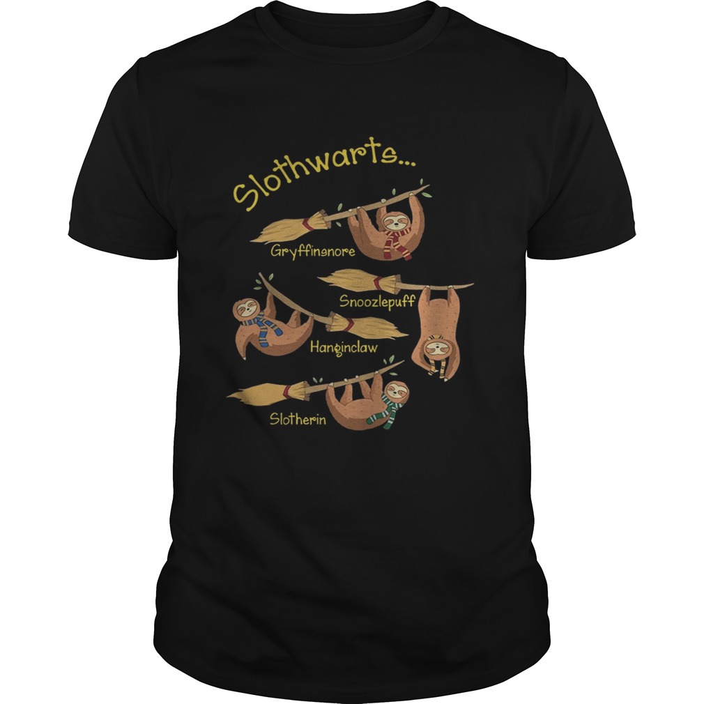 Harry Potter Slothwarts Gryffinsnore Snoozlepuff Hanginclaw Slotherin Shirt