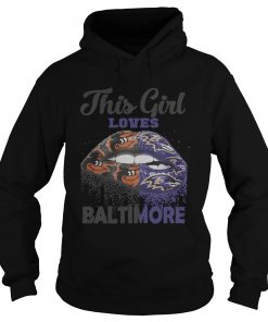 Lip this girl loves Baltimore  Hoodie