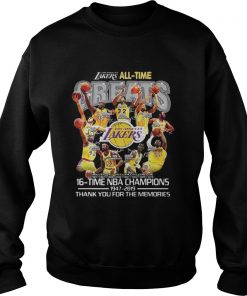 Los Angeles Lakers all time 16 time NBA champions  Sweatshirt
