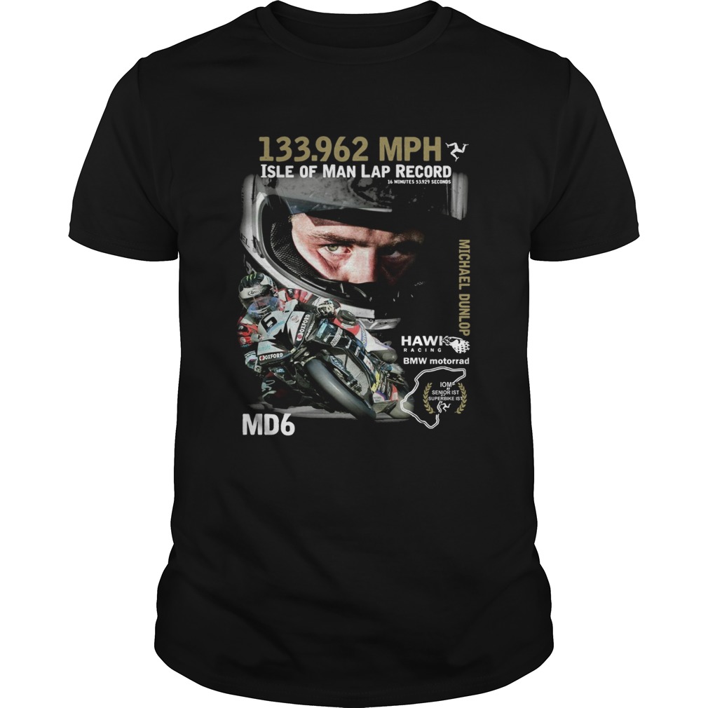 Michael Dunlop 133962 MPH Isle of man lap record shirt