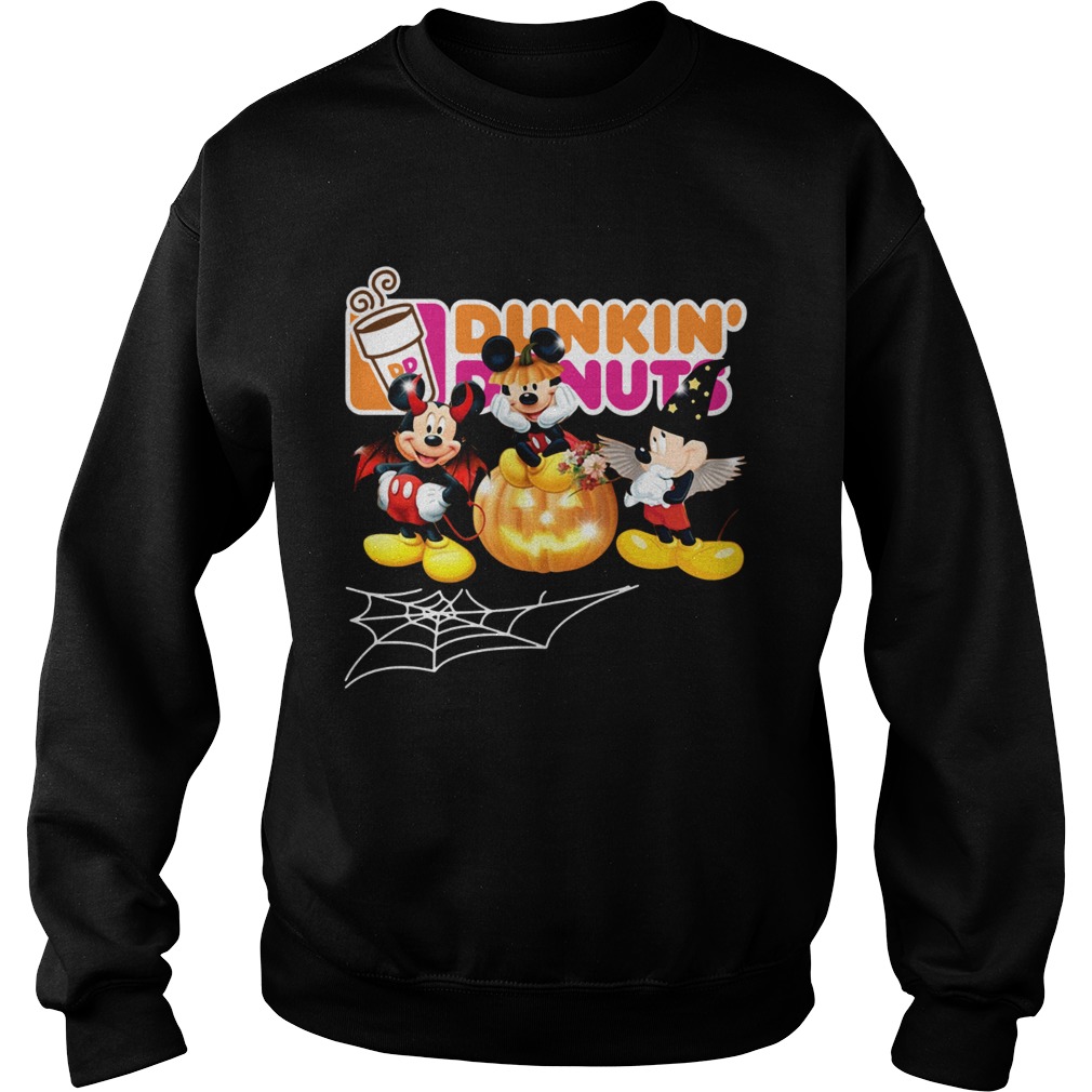 Mickey Mouse Dunkin Donuts Halloween Sweatshirt