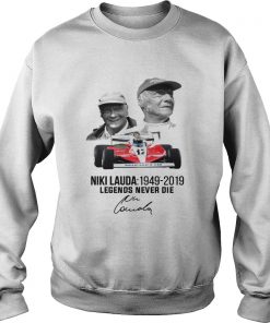Niki Lauda 1949 2019 Legends never die  Sweatshirt