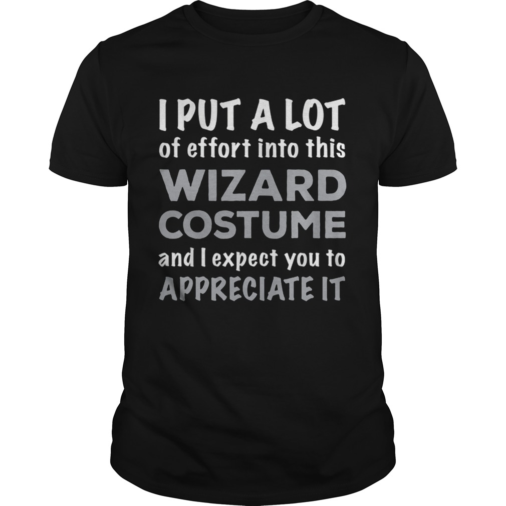 Official Easy Lazy Wizard Halloween Costume Shirt