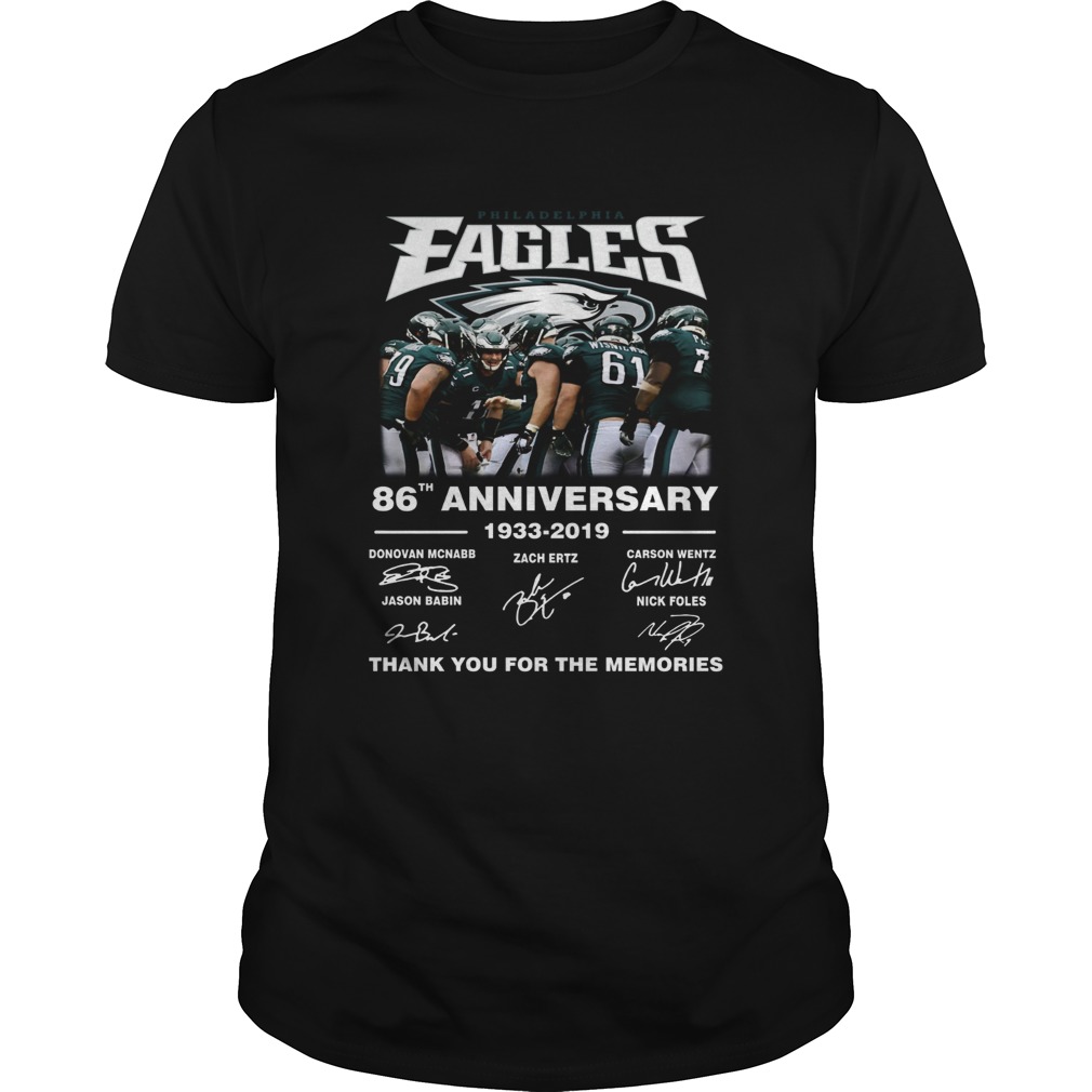 Philadelphia Eagles 86th anniversary 1933 2019 shirt