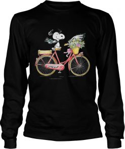 Philadelphia Eagles Snoopy riding a bicycle  LongSleeve