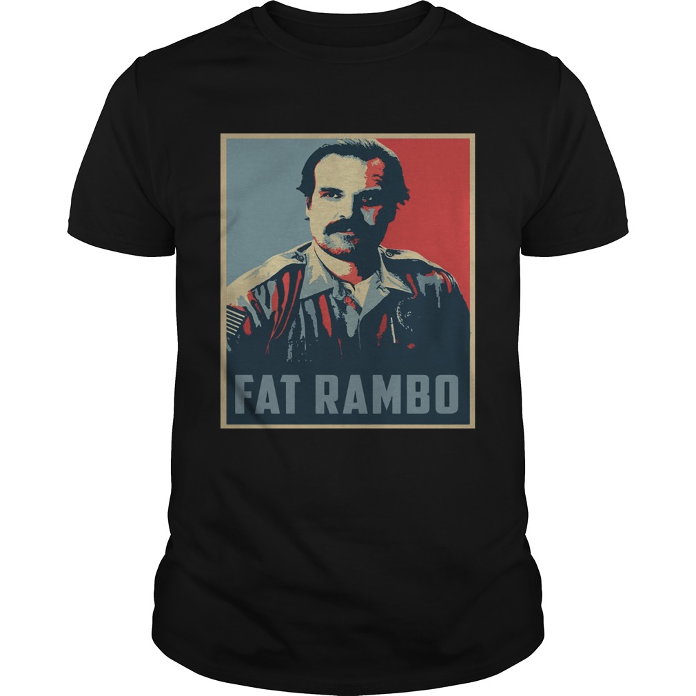Sheriff Jim Hopper fat rambo shirt