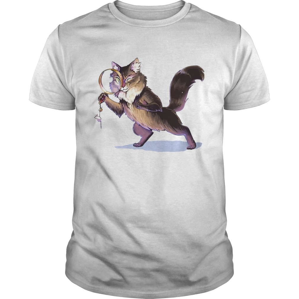 Starring Scraps Mcgee Cat Detective Tee Shirt