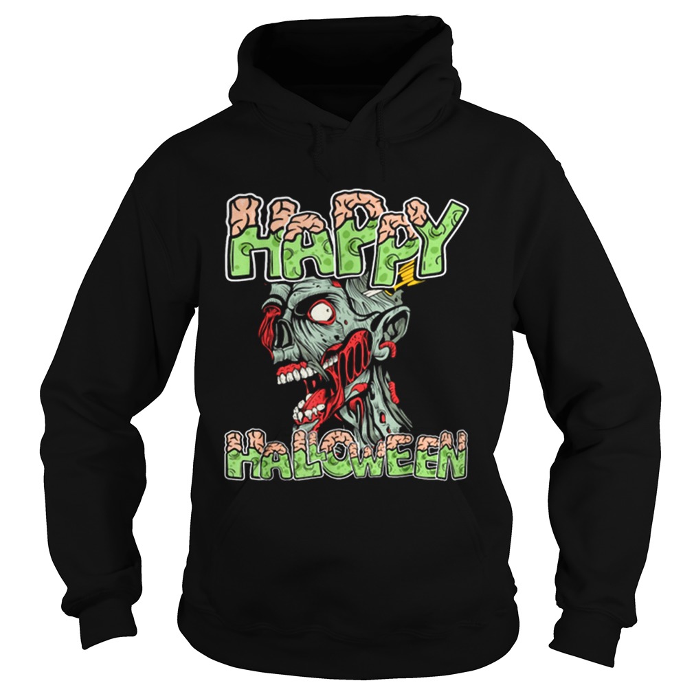 Top Happy Halloween Zombie Cartoon Funny Hoodie